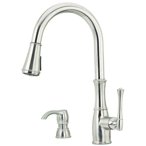 Pfister GT529-WH1S Stainless Steel Single Handle Pull Down Kitchen Faucet