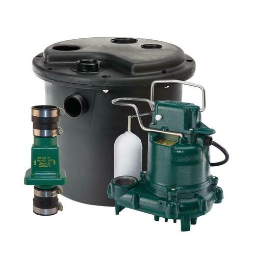 Zoeller 105-0001 9 ft. 3/10 HP 115V Plastic Sewage Pump System