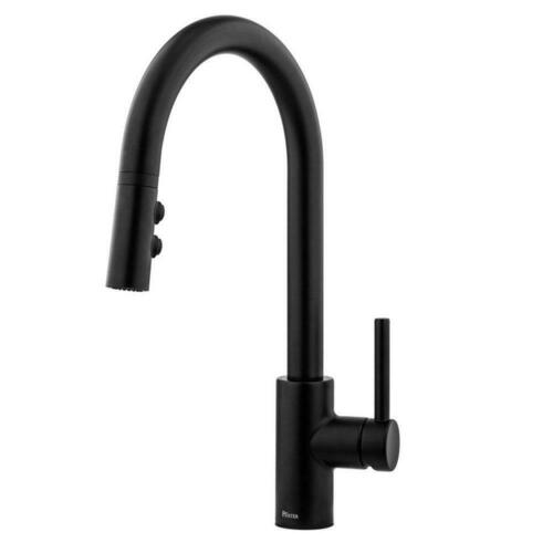 Pfister LG529-SAB Matte Black Single Handle Pull Down Kitchen Faucet