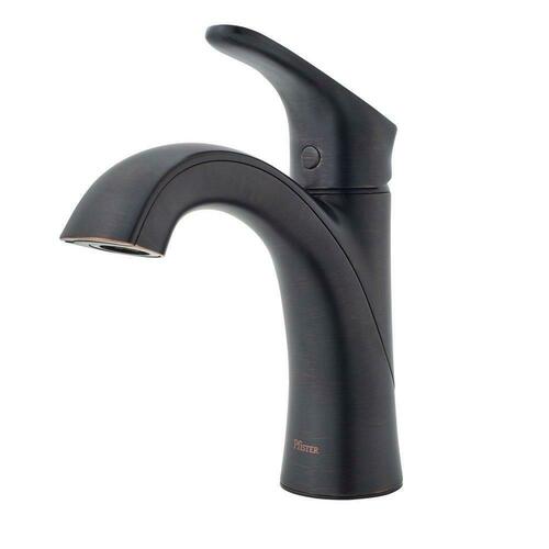 Pfister LG42-WR0Y Tuscan Bronze Single Handle Monoblock Bathroom Sink Faucet