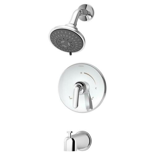 Symmons 5502-1.5-TRM Polished Chrome Single Handle Multi-Function Bathtub Shower Faucet Trim