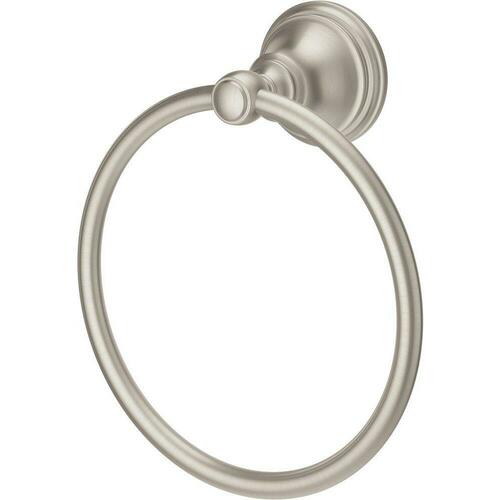 Pfister BRB-TB0K Brushed Nickel Round Closed Towel Ring