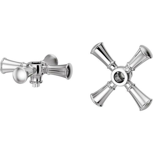 Pfister HHL049TBC Polished Chrome Widespread Metal Cross Handle