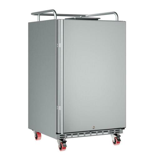 Edgestar BR7001SSOD Stainless Steel Kegerator Conversion Refrigerator, 23-7/8 in.
