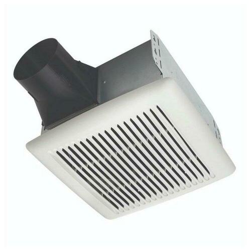 Broan NuTone AE80S 80 CFM Energy Star Bathroom Exhaust Fan, White, 0.8 Sones, Ceiling/Wall Mount
