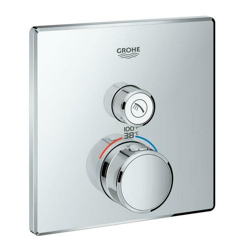 Grohe 29140000 Two-Handle Thermostatic Valve Trim - StarLight Chrome
