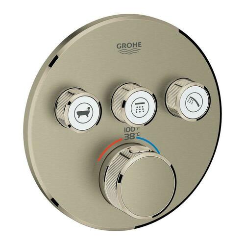 Grohe 29138EN0 Four Handle Thermostatic Valve Trim - StarLight Brushed Nickel