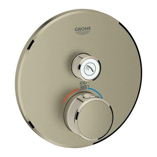 Grohe 29136EN0 StarLight Brushed Nickel Two Handle Thermostatic Valve Trim