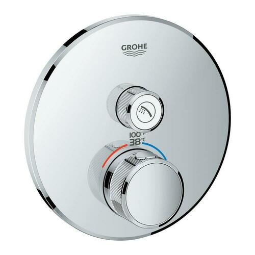 Grohe 29136000 Two-Handle Thermostatic Valve Trim - StarLight Chrome