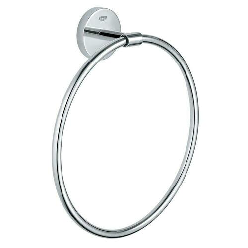 Grohe 40460001 Round Closed Towel Ring - StarLight Chrome