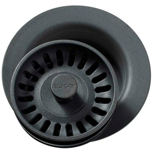 Elkay LKQD35CH Charcoal Plastic Disposer Flange with Basket Strainer Stopper
