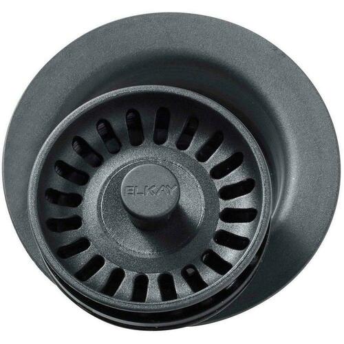 Elkay LKQD35GY Dusk Grey Plastic Disposer Flange with Basket Strainer Stopper