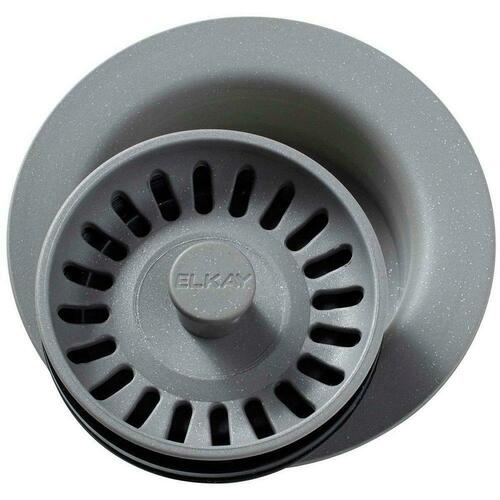 Elkay LKQD35GS Greystone Plastic Disposer Flange with Basket Strainer Stopper