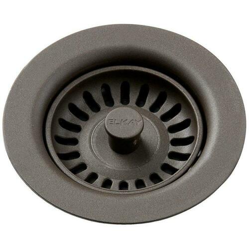Elkay LKQS35CN Chestnut Plastic Disposer Flange with Basket Strainer Stopper