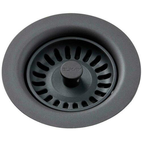 Elkay LKQS35GY Dusk Grey Plastic Disposer Flange with Basket Strainer Stopper
