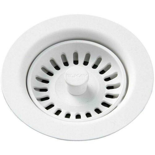 Elkay LKQS35RT Ricotta Plastic Disposer Flange with Basket Strainer Stopper