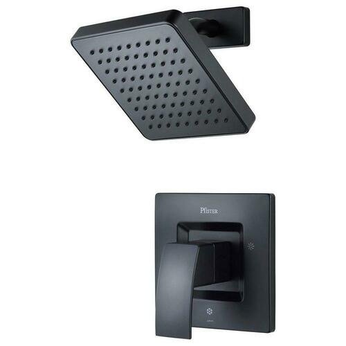 Pfister LG89-7DFB Matte Black Single Function Shower Faucet Trim - One Handle