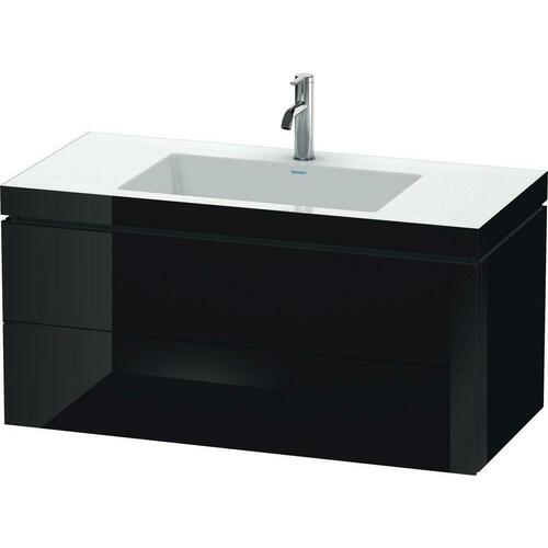 Duravit LC6928O4040 LC VANITYUNIT/VERO AIR 500X1000X480 2 DRAWERS BLACK HIGH GLOSS