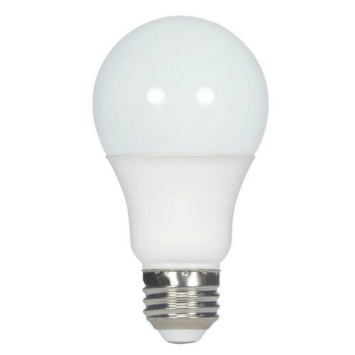 Satco S9704 60W A19 LED Dimmable Light Bulb, Soft White, E-26 Base, 4-1/3 in.