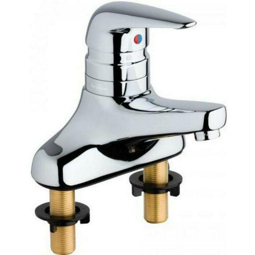 Chicago Faucets 420-T41E2805ABCP Polished Chrome Single Handle Centerset Bathroom Sink Faucet