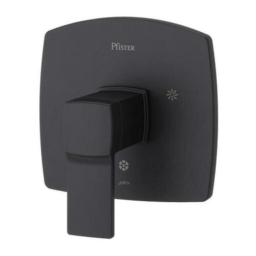 Pfister R89-1DAB Matte Black Single Handle Pressure Balancing Valve Trim