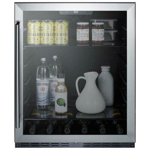 Summit AL57G 5 cu. ft. Black Beverage Center Refrigerator, 23-63/100 in.