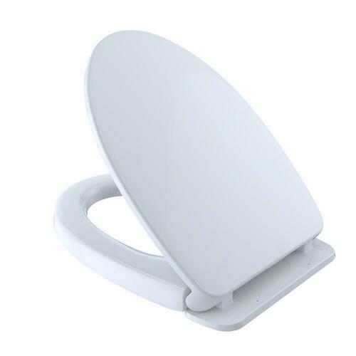 Toto SS124#01 Cotton Elongated Closed Front Toilet Seat with Cover