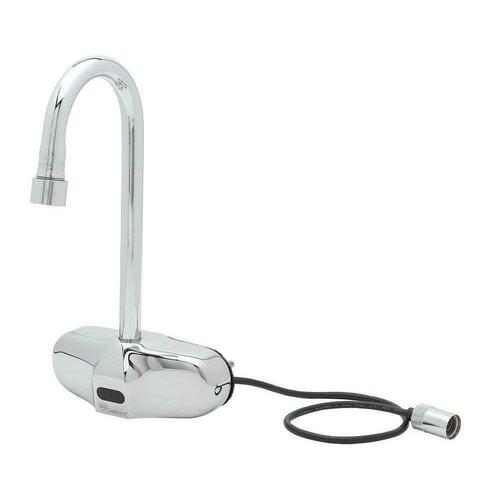 T&S Brass EC-3105-TMV ChekPoint Gooseneck Electronic Faucet, 4