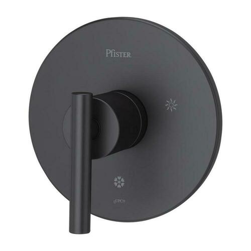 Pfister R89-1NCB Matte Black Single Handle Pressure Balancing Valve Trim