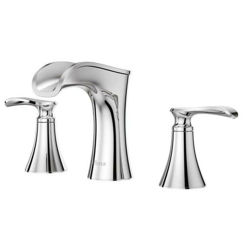Pfister LF-049-JDCC Polished Chrome Two Handle Widespread Bathroom Sink Faucet