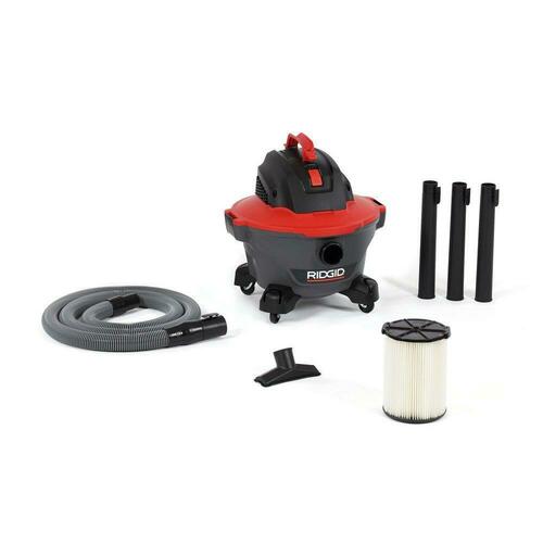 Ridge Tool 62698 6 Gallon 4.25 HP Wet/Dry Vacuum