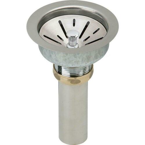 Elkay LK99FCS Satin Bathroom Sink Drain, 4-7/16 x 4 in.