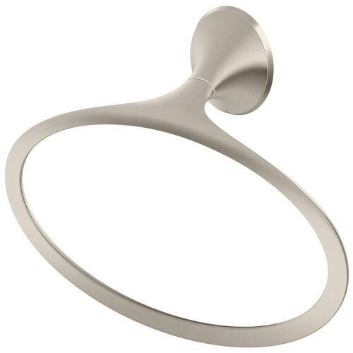 Pfister BRB-RH0K Brushed Nickel Oval Closed Towel Ring