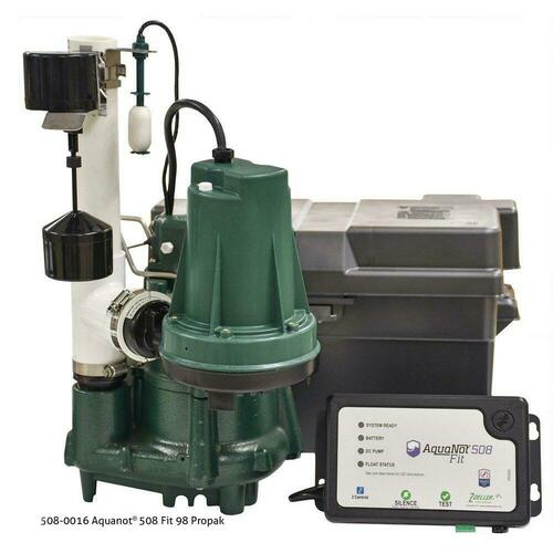 Zoeller 508-0016 1/2 HP Cast Iron Submersible Sump Pump with 12V Backup WiFi (M98)