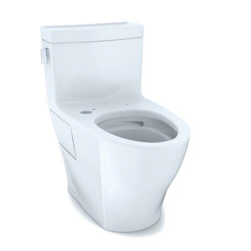 Toto CST624CEFGAT40#01 1.28 gpf Elongated One Piece Toilet in Cotton - Less Seat