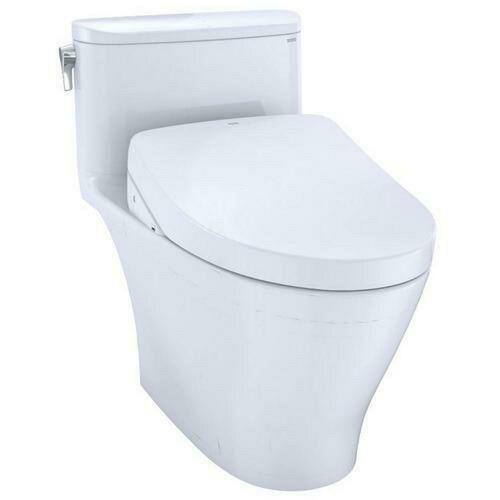 Toto CST642CEFGAT40#01 1.28 gpf Elongated One Piece Toilet in Cotton - Less Seat