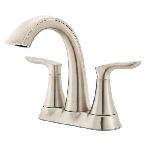 Pfister LG48-WRPK Brushed Nickel Two-Handle Centerset Bathroom Sink Faucet