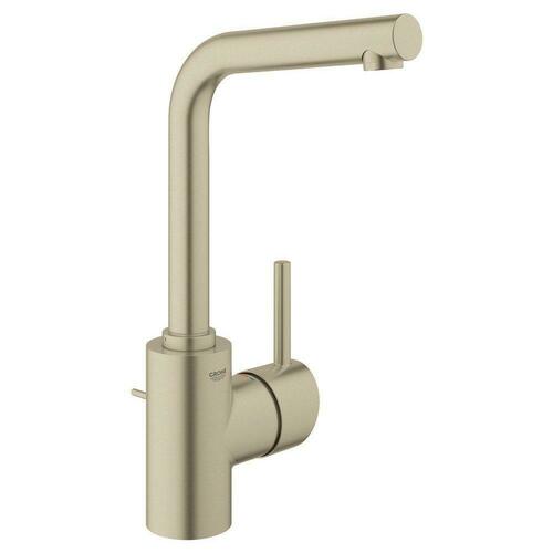 Grohe 23737EN2 Brushed Nickel Single Handle Monoblock Bathroom Sink Faucet