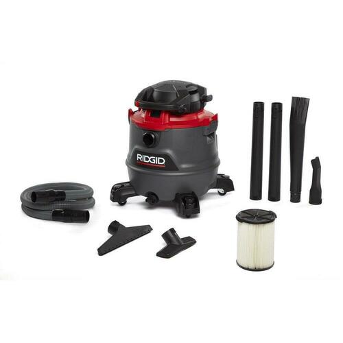Ridge Tool 62723 120V 16 Gallon Wet/Dry Shop Vacuum