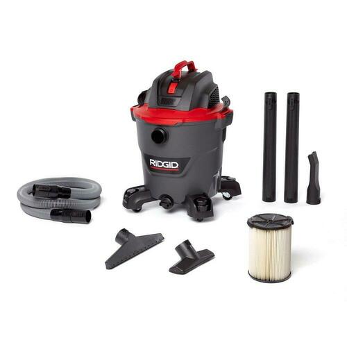 Ridge Tool 62703 12 Gallon 5.0 HP Wet/Dry Vacuum