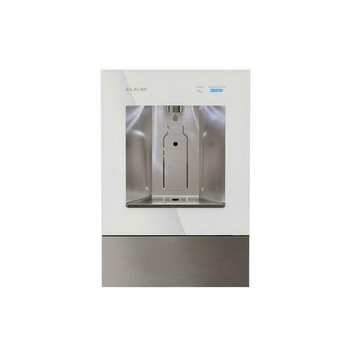 Elkay LBWD00WHC Aspen White Built-in Stainless Steel Indoor Bottle Filling Station