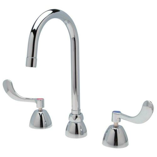 Zurn Z831B4-XL-FC1.5 Wristblade Two Handle Deck Mount Service Faucet, Polished Chrome
