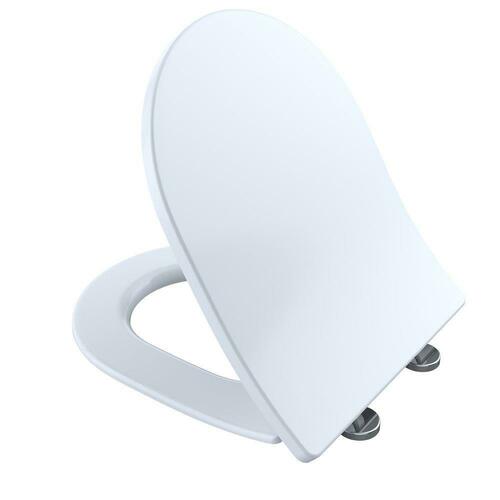 Toto SS247R#01 D-Shaped Closed Front Toilet Seat with Cover - Cotton