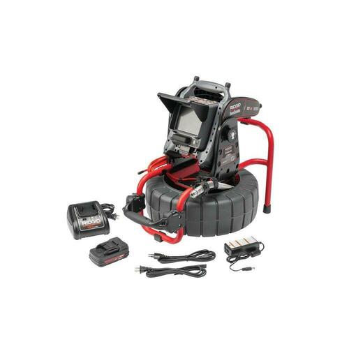 Ridge Tool 63828 131 ft. Battery-Powered Inspection Camera with Charger Monitor