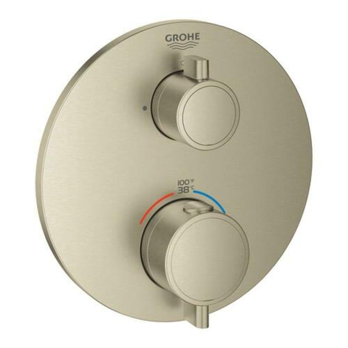 Grohe 24133EN0 Brushed Nickel Two Handle Thermostatic Valve Trim