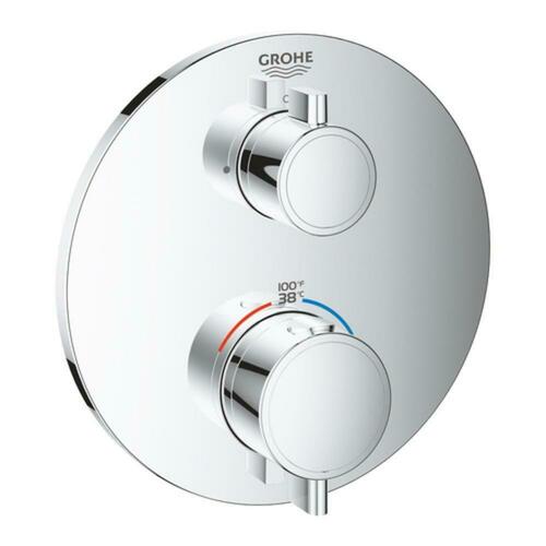 Grohe 24133000 Two-Handle Thermostatic Valve Trim - StarLight Chrome