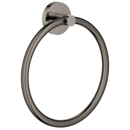 Grohe 40365A01 Hard Graphite Round Closed Towel Ring