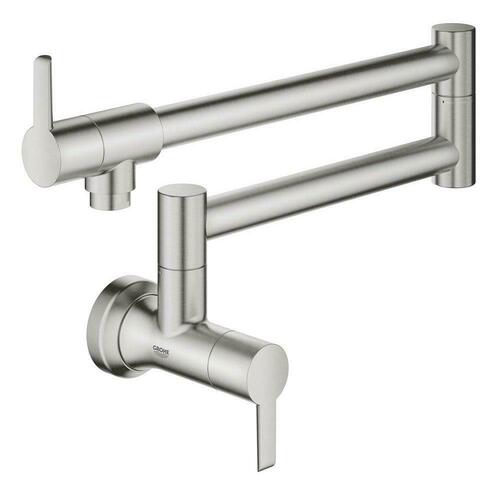 Grohe 31075DC2 SuperSteel Infinity Wall Mount Pot Filler