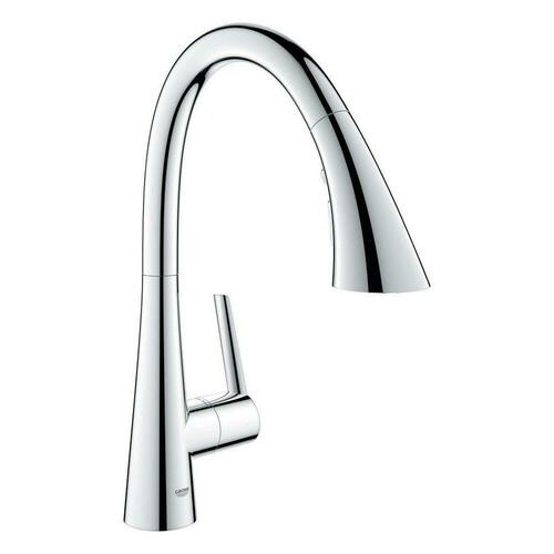 Grohe 32298003 Single Handle Pull-Down Kitchen Faucet, StarLight Chrome