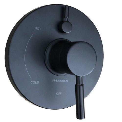 Speakman CPT-1401-MB Matte Black Single Handle Pressure Balancing Valve Trim